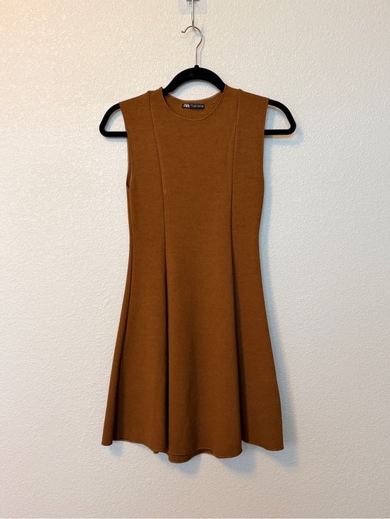 Zara Dresses & Skirts - Zara Sleeveless Mini Dress in Warm Brown